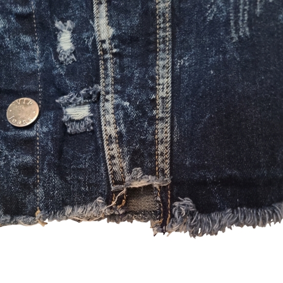 V.I.P Jeans size S juniors blue jean cropped jacket - Picture 4 of 11